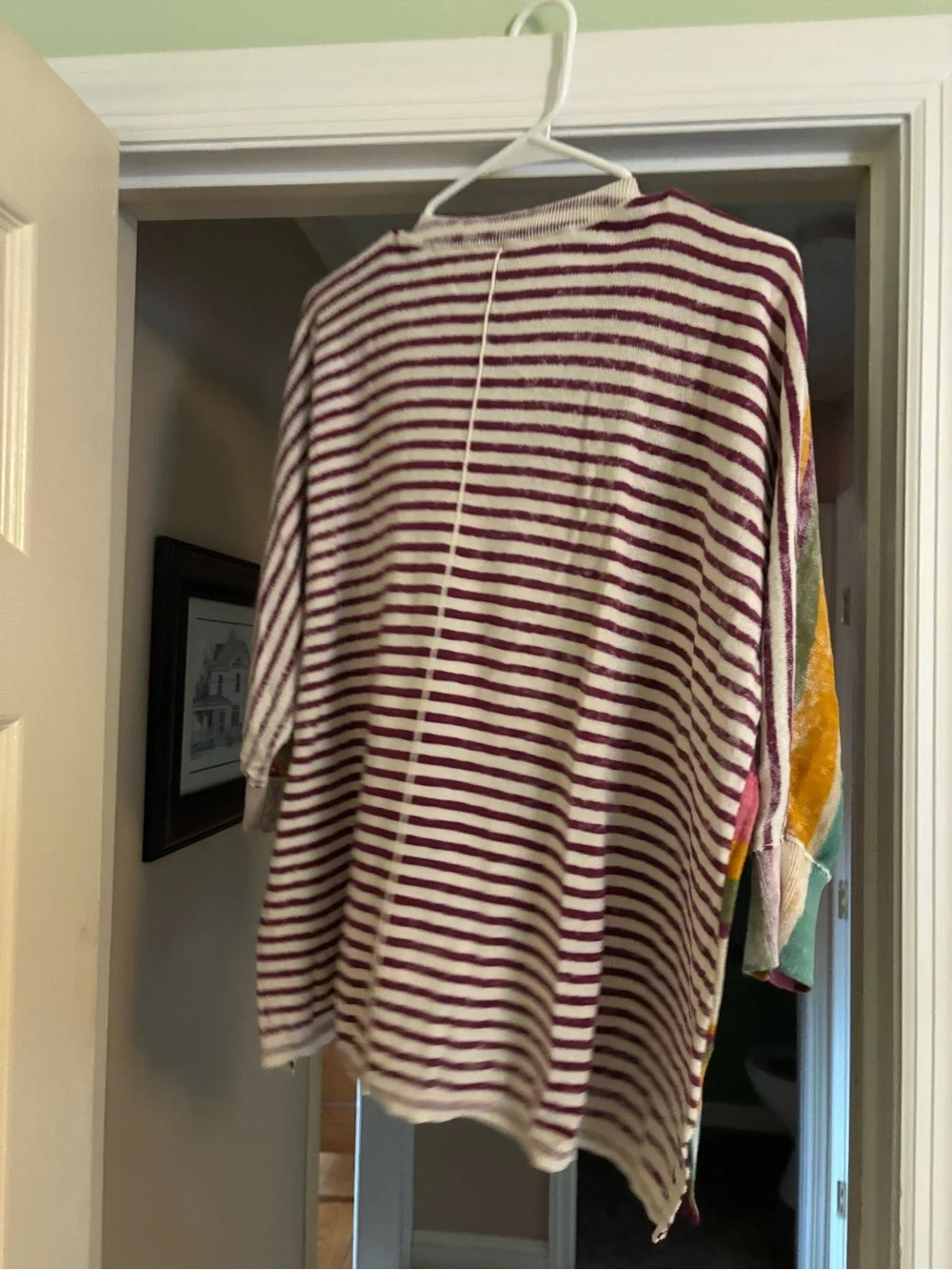 Sundance Multicolor Striped V-Neck Sweater Top